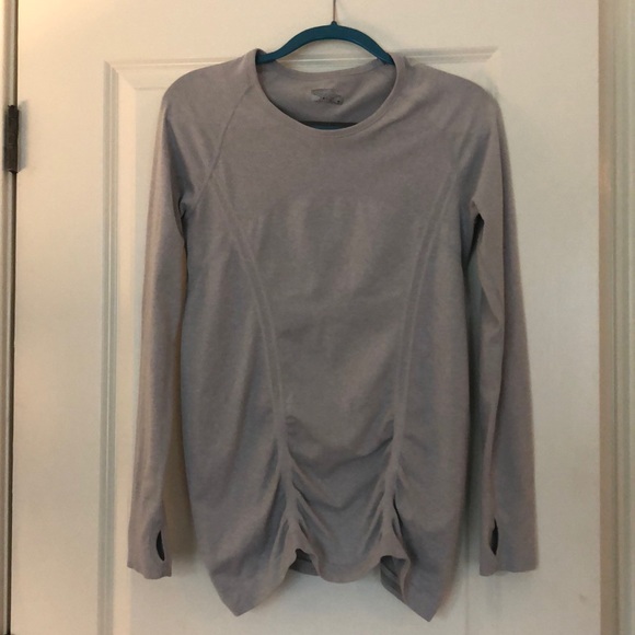 Athleta light grey long sleeve shirt - Picture 2 of 2